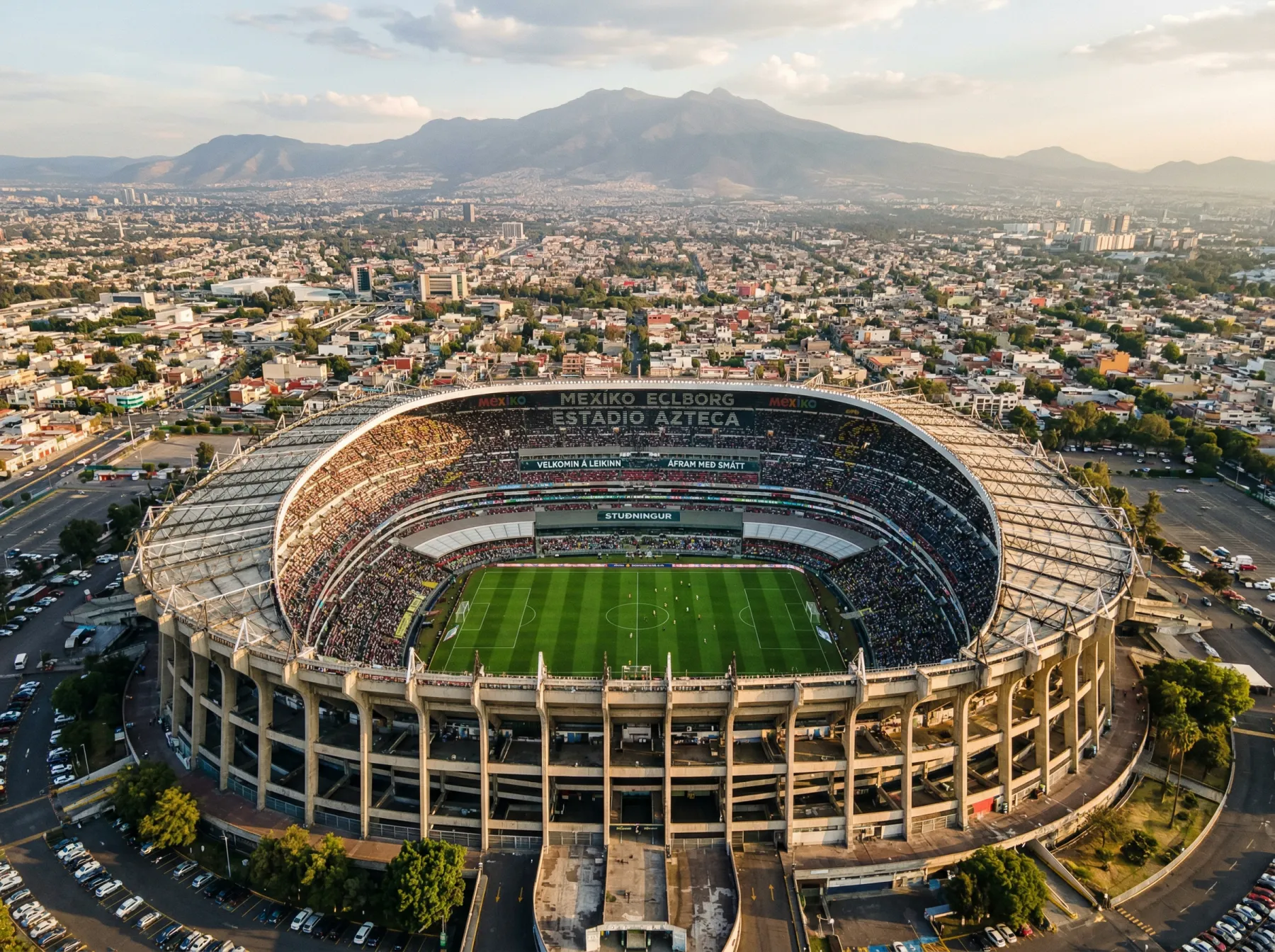 Estadio Azteca í Mexíkóborg sem hýsir opnunarleik HM 2026