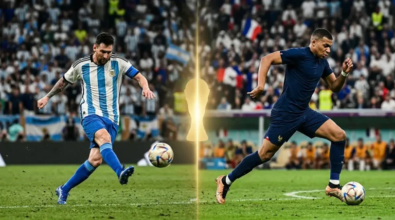 Markakóngurinn snýst við: Mbappé styttist, Messi lengist